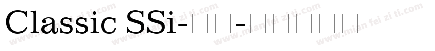 Classic SSi-粗体字体转换